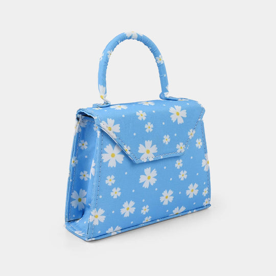 Kid's Fashion Hand Bag | Blue Daisy Floral
