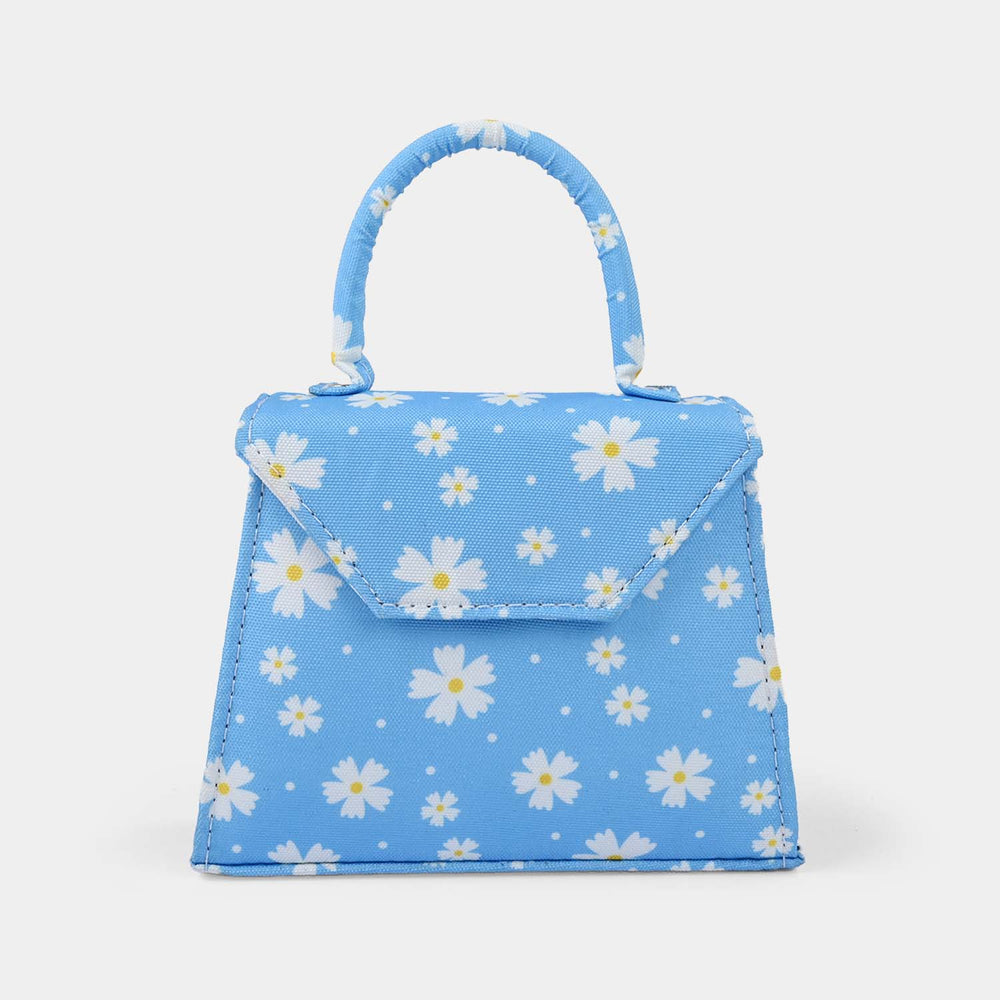 Kid's Fashion Hand Bag | Blue Daisy Floral