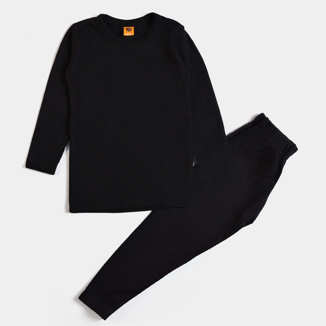 Kids Unisex Thermal Inner 2PC Wear-BLACK Price in Pakistan