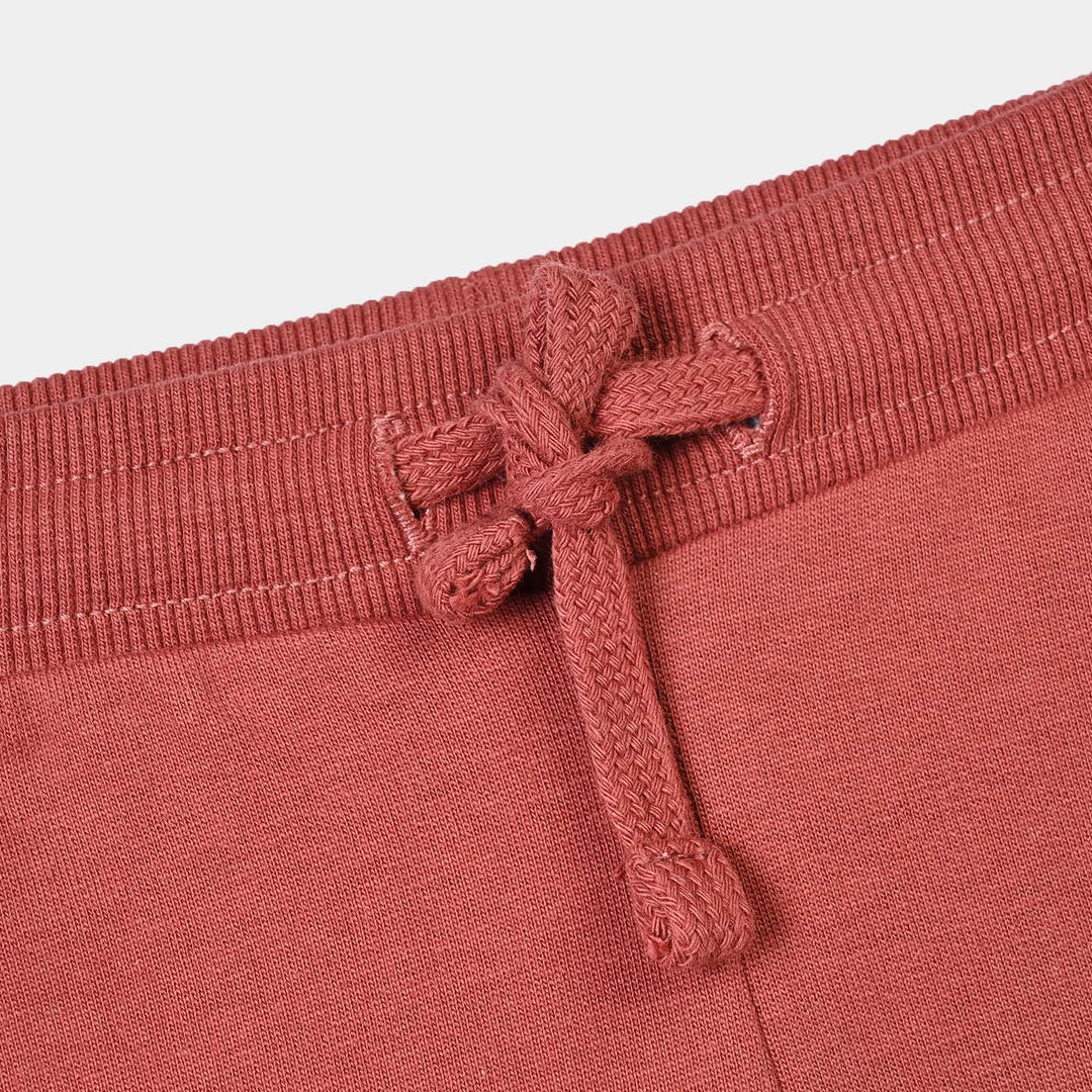 Infant Boys Cotton Terry Pyjama Go- Red