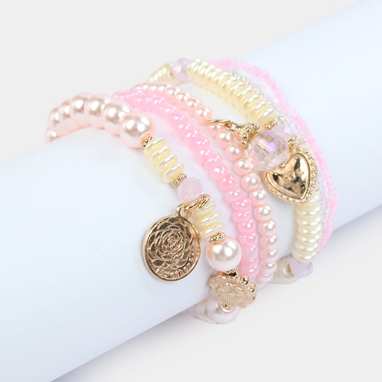 Fancy Crystal Beaded Bracelet for Girls