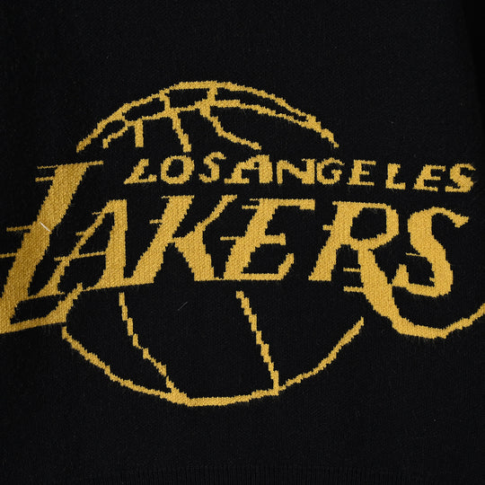 Boys Acrylic Sweater-Lakers-BLACK