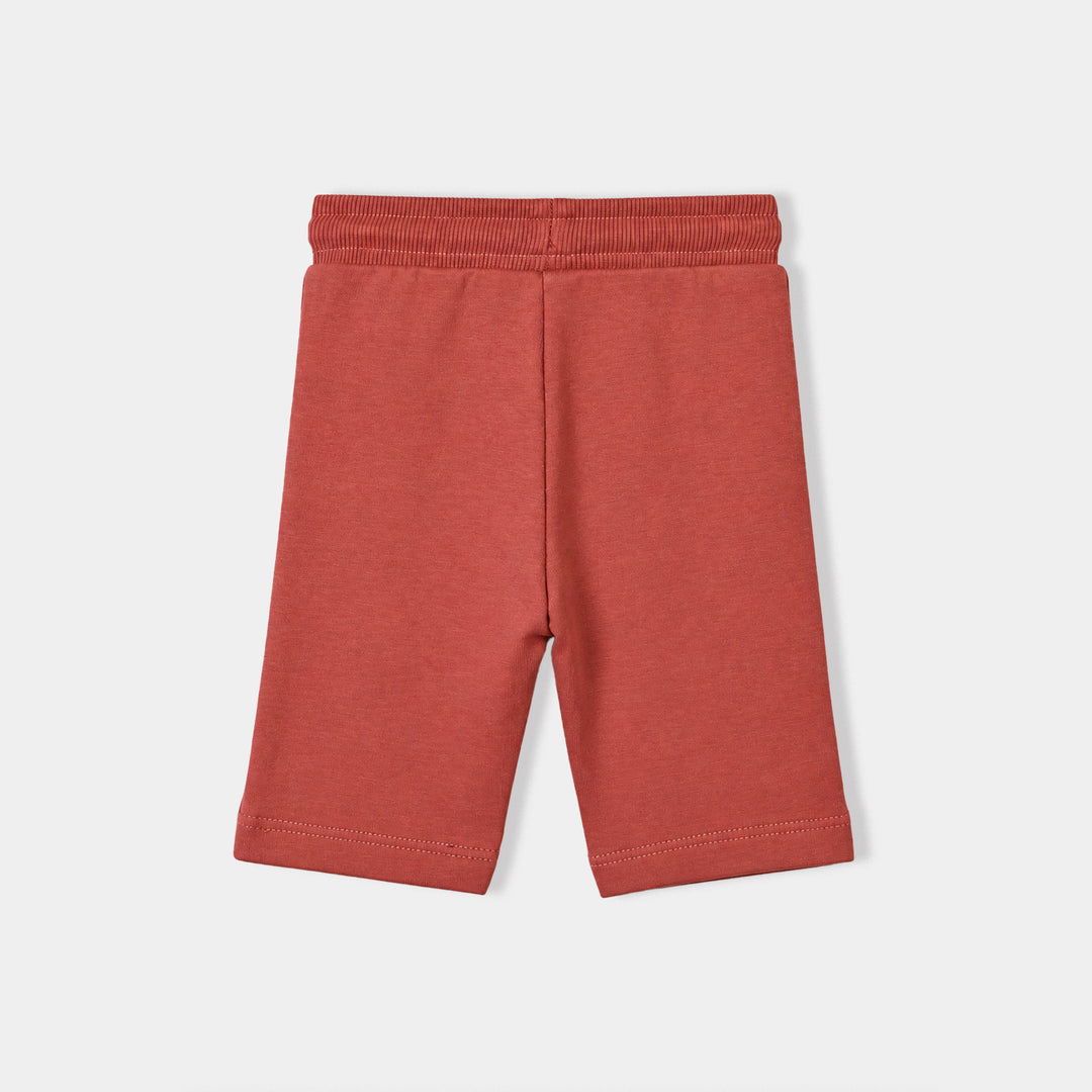 Infant Boys Cotton Terry Pyjama Go- Red