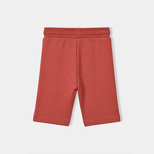 Infant Boys Cotton Terry Pyjama Go- Red