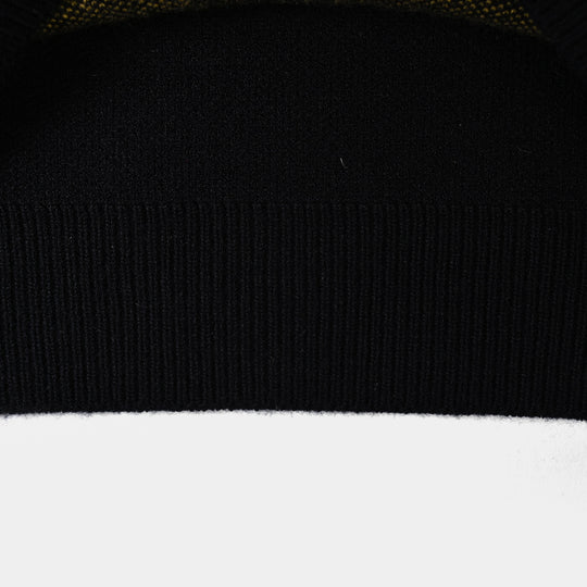 Boys Acrylic Sweater-Lakers-BLACK