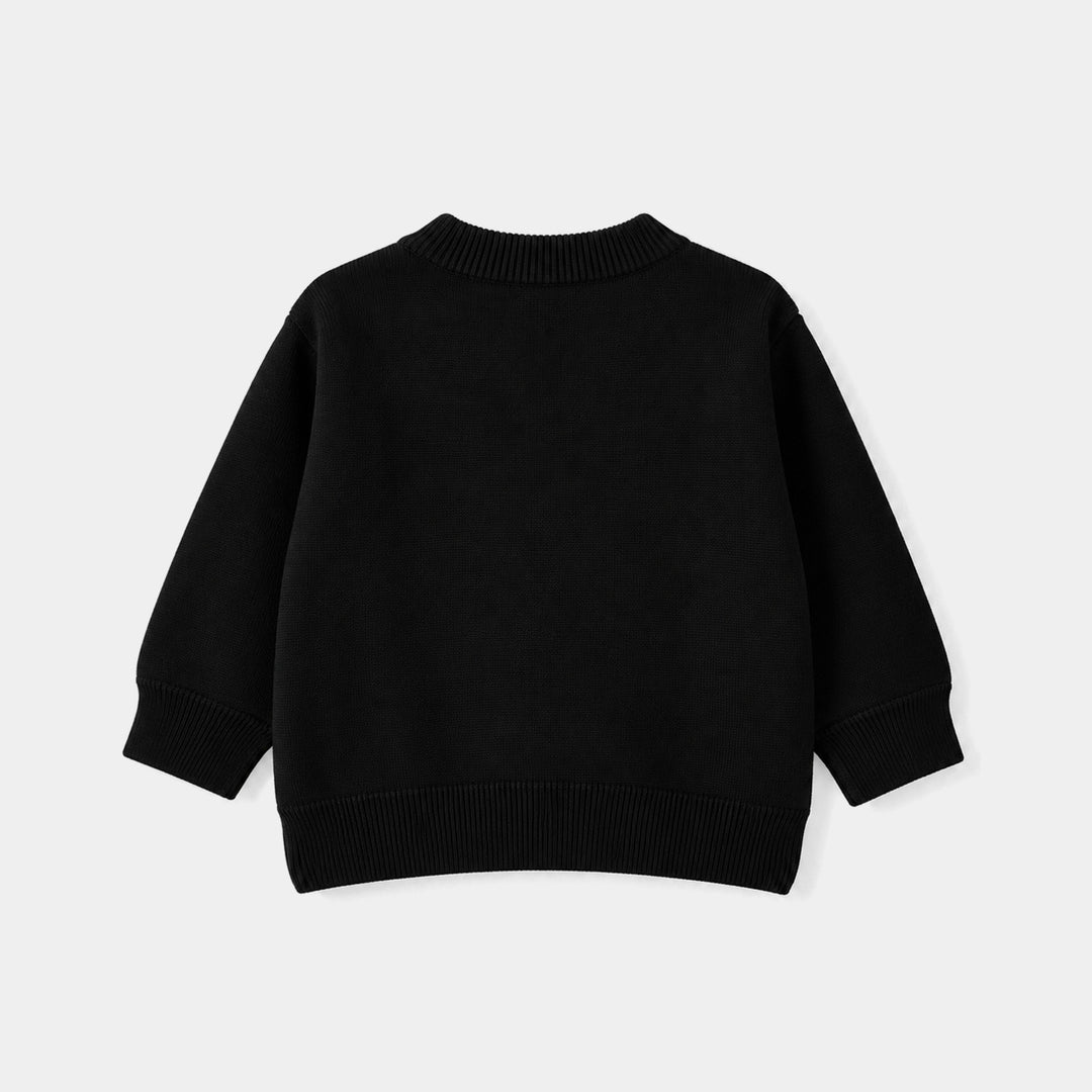 Boys Acrylic Sweater-Lakers-BLACK