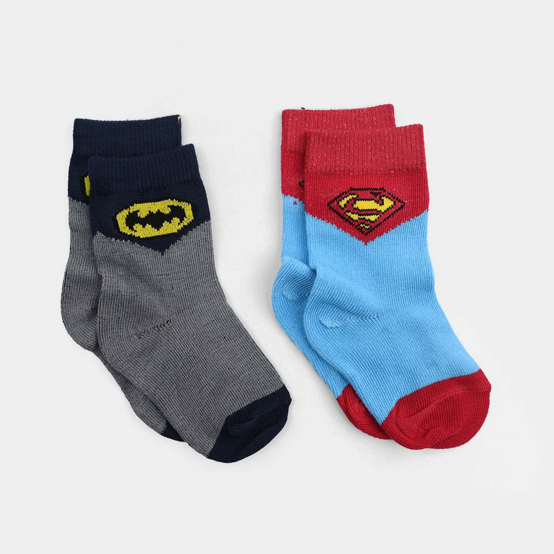 Infant Boys Cotton Sock Pack Of 2 BTM & SPM-Grey.Blue