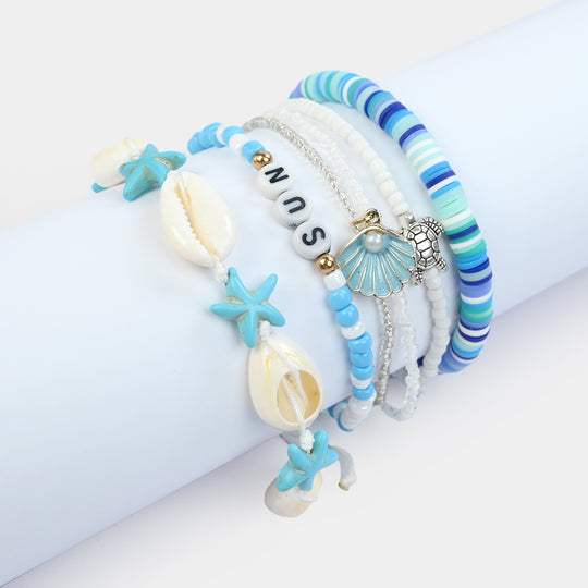 Fancy Crystal Beaded Bracelet for Girls