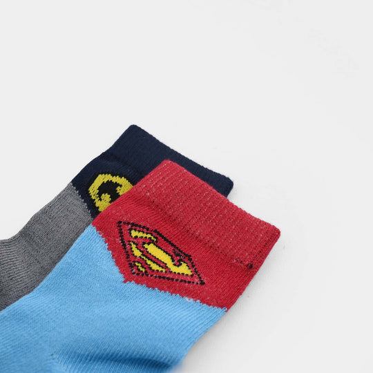 Infant Boys Cotton Sock Pack Of 2 BTM & SPM-Grey.Blue