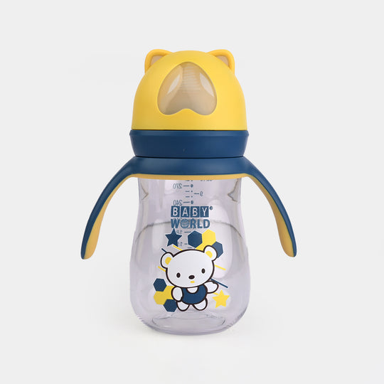 Mushroom Wide Neck Feeder Bottle 11Oz Yellow