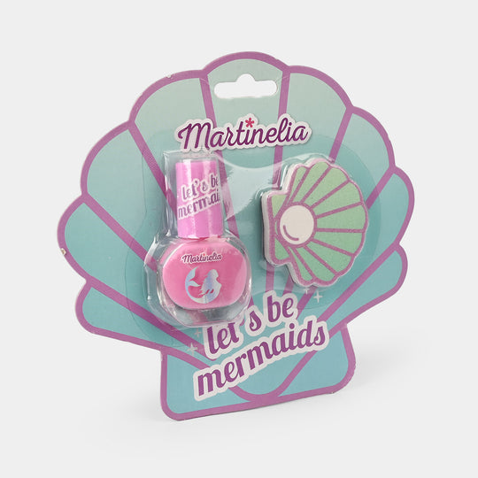 Let’s Be Mermaids – Pink Nail Polish & Shell Buffer Set