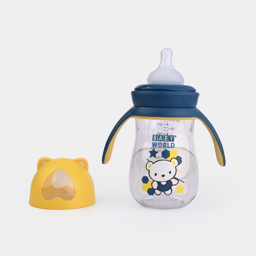 Mushroom Wide Neck Feeder Bottle 11Oz Yellow