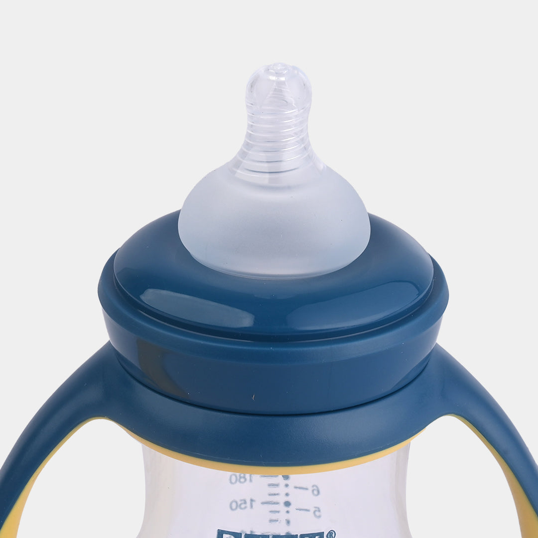 Mushroom Wide Neck Feeder Bottle 11Oz Yellow