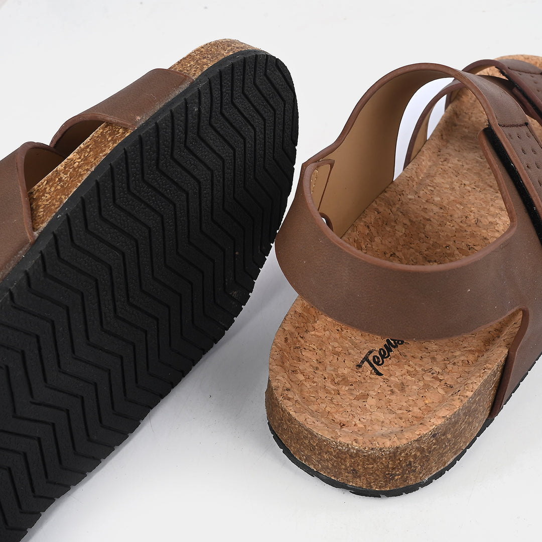 Teens Boys Sandal PD-08-COFFEE