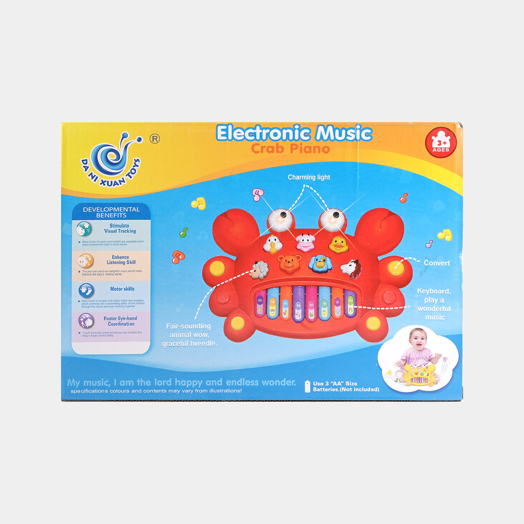 Electric Toy Piano With Light & Music For Kids