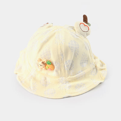 Baby Round Cap/Hat | 9M+ |  Cream