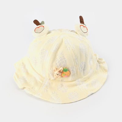 Baby Round Cap/Hat | 9M+ |  Cream