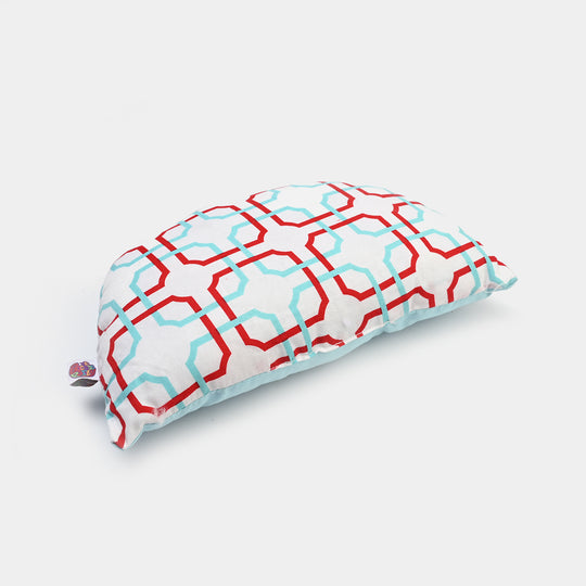 Baby D Shape Pillow Red & Blue