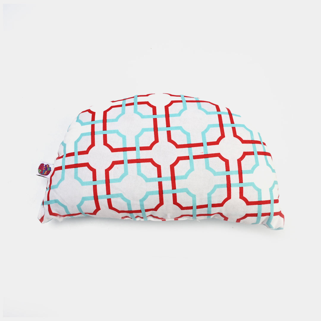 Baby D Shape Pillow Red & Blue
