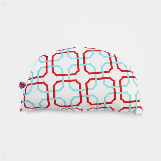 Baby D Shape Pillow Red & Blue