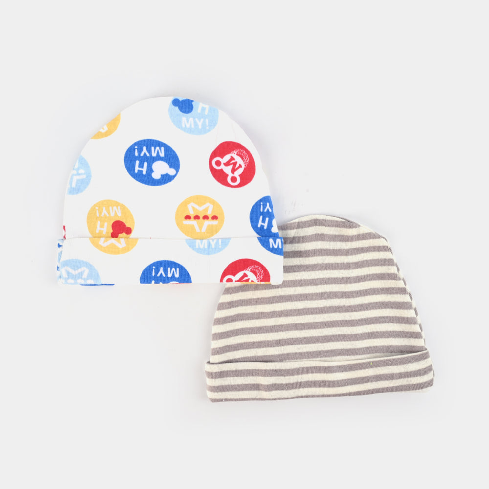 Baby Cap 2PCs Set | 0-3M