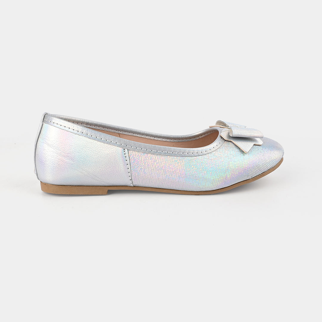 Girls Pumps 1319-SILVER