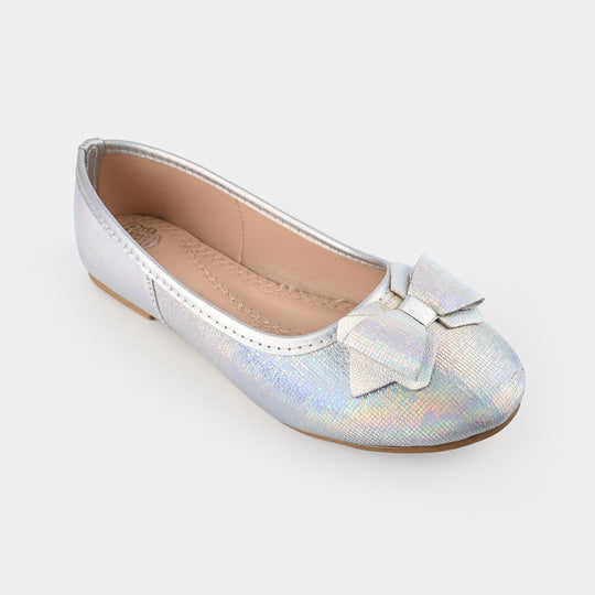 Girls Pumps 1319-SILVER