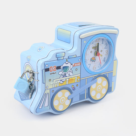 Metal Coin/Money Box with Lock For Kids