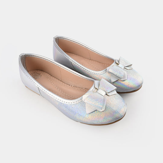 Girls Pumps 1319-SILVER