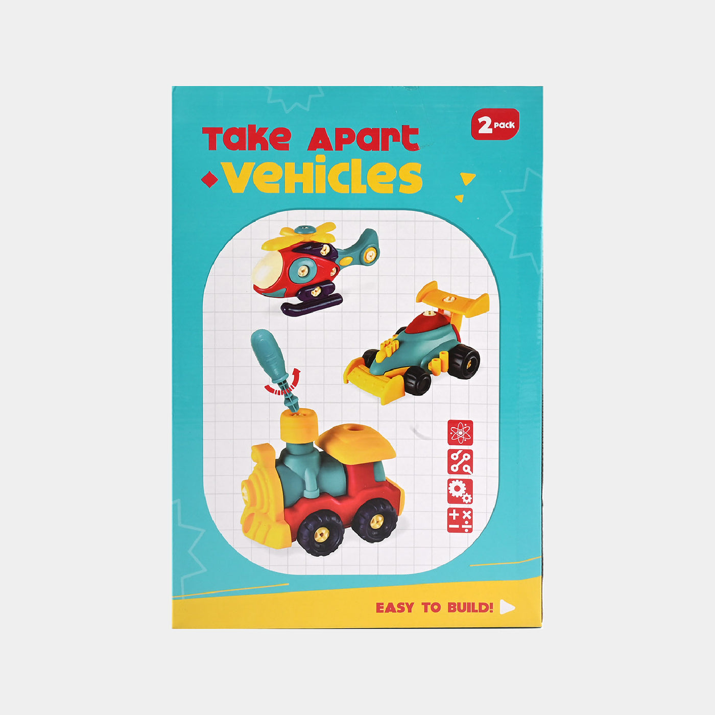 Mini Vehicles 2PCs For Kids