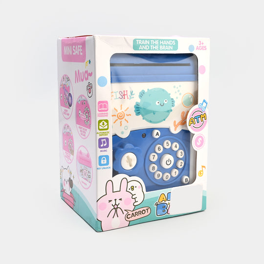 Money Safe Electric Lock Kids ATM Machine