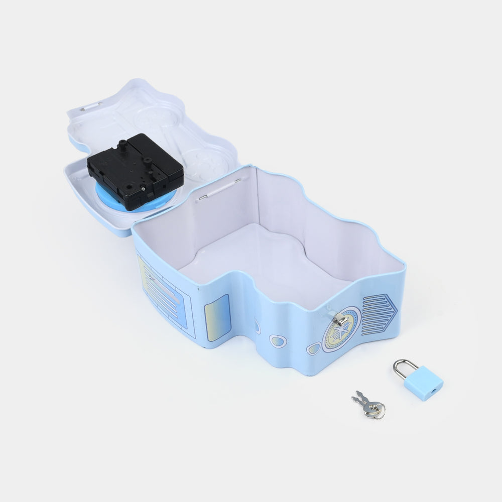Metal Coin/Money Box with Lock For Kids