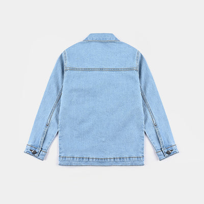 Girls Denim rigid Jacket Smiley-Ice Blue