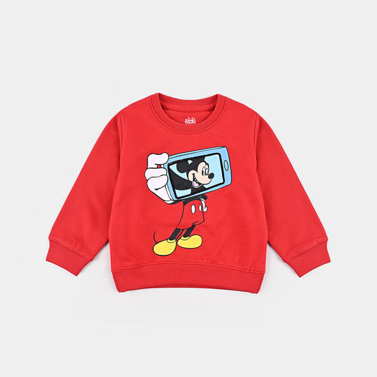 Infant Boys Cotton Terry Sweatshirt Character-H.R.Red