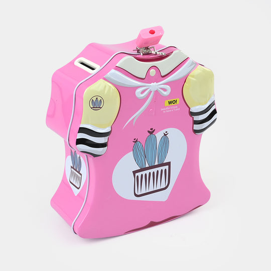 Metal Coin/Money Box with Lock For Kids