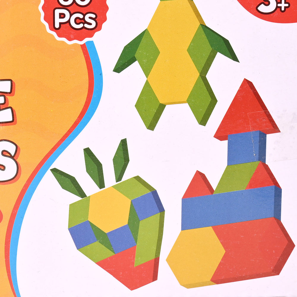 Wooden Puzzle Block Kids Educational Toy | 60PCs