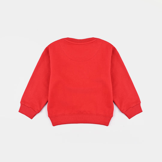 Infant Boys Cotton Terry Sweatshirt Character-H.R.Red