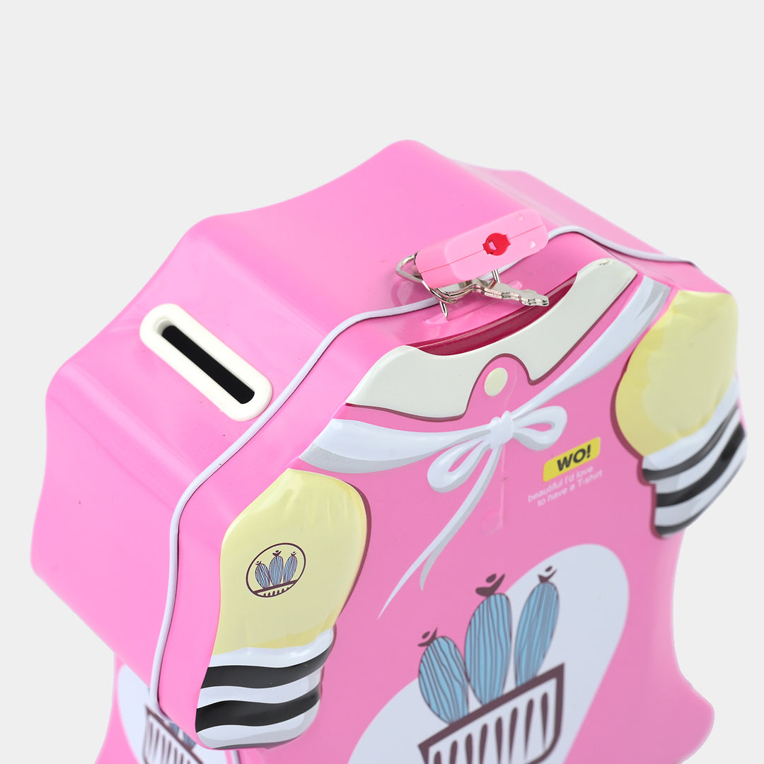 Metal Coin/Money Box with Lock For Kids