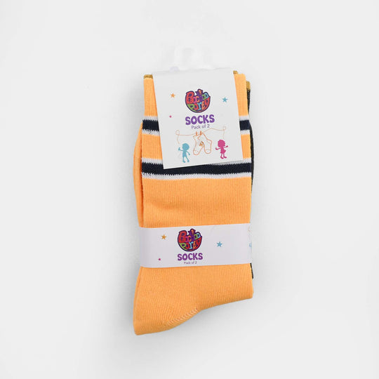 Boys Cotton Sock Pack of 2 NO-23-Yellow.Grey