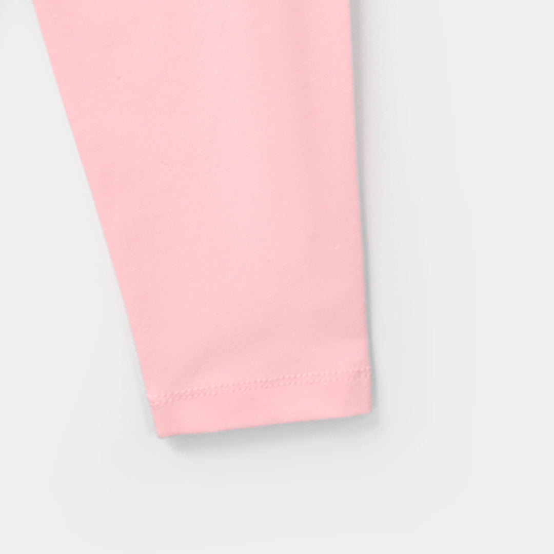 Infant Girls Lycra Jersey Tights - Candy Pink