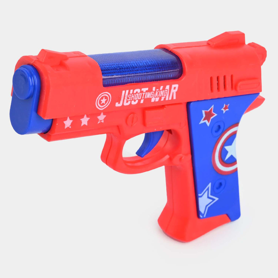 Mini Pistol Colorful Toy with Flashing Light and Music