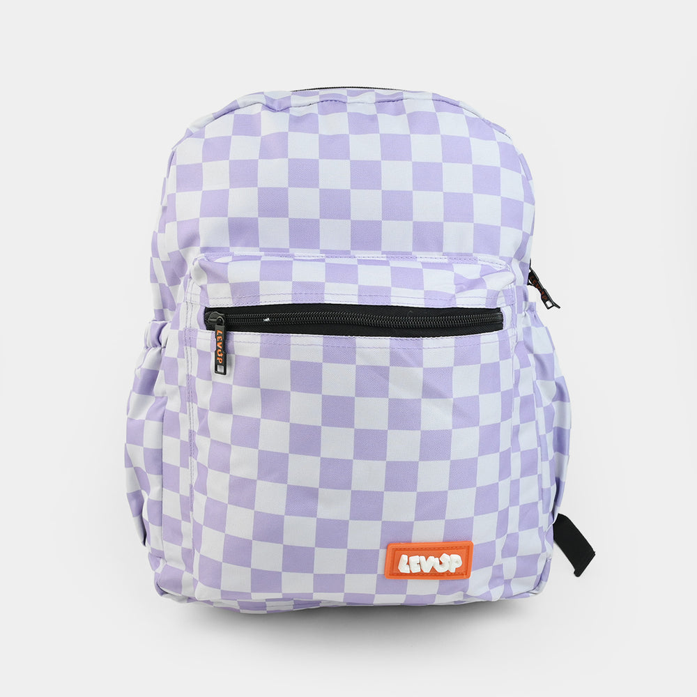 Levup Lavender Checks Backpack