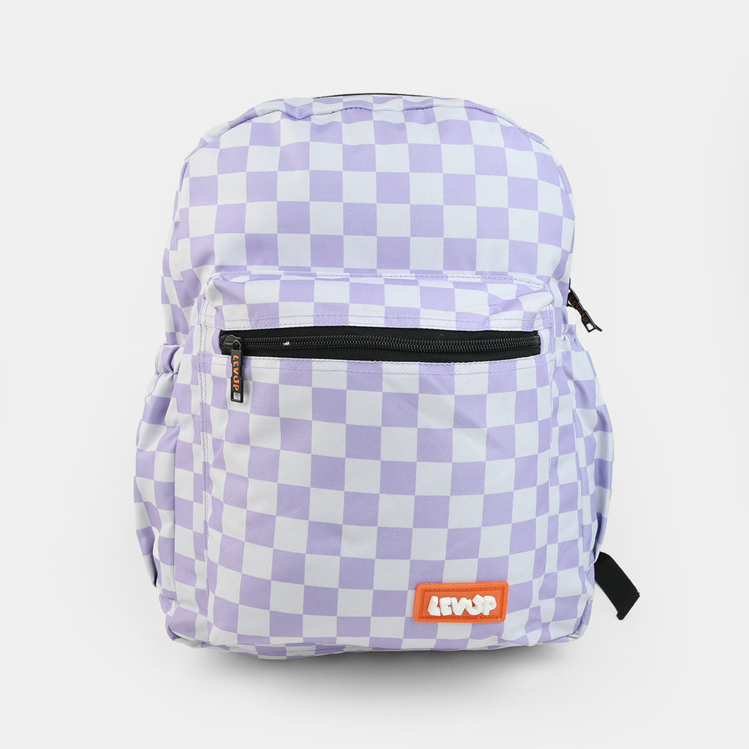 Levup Lavender Checks Backpack