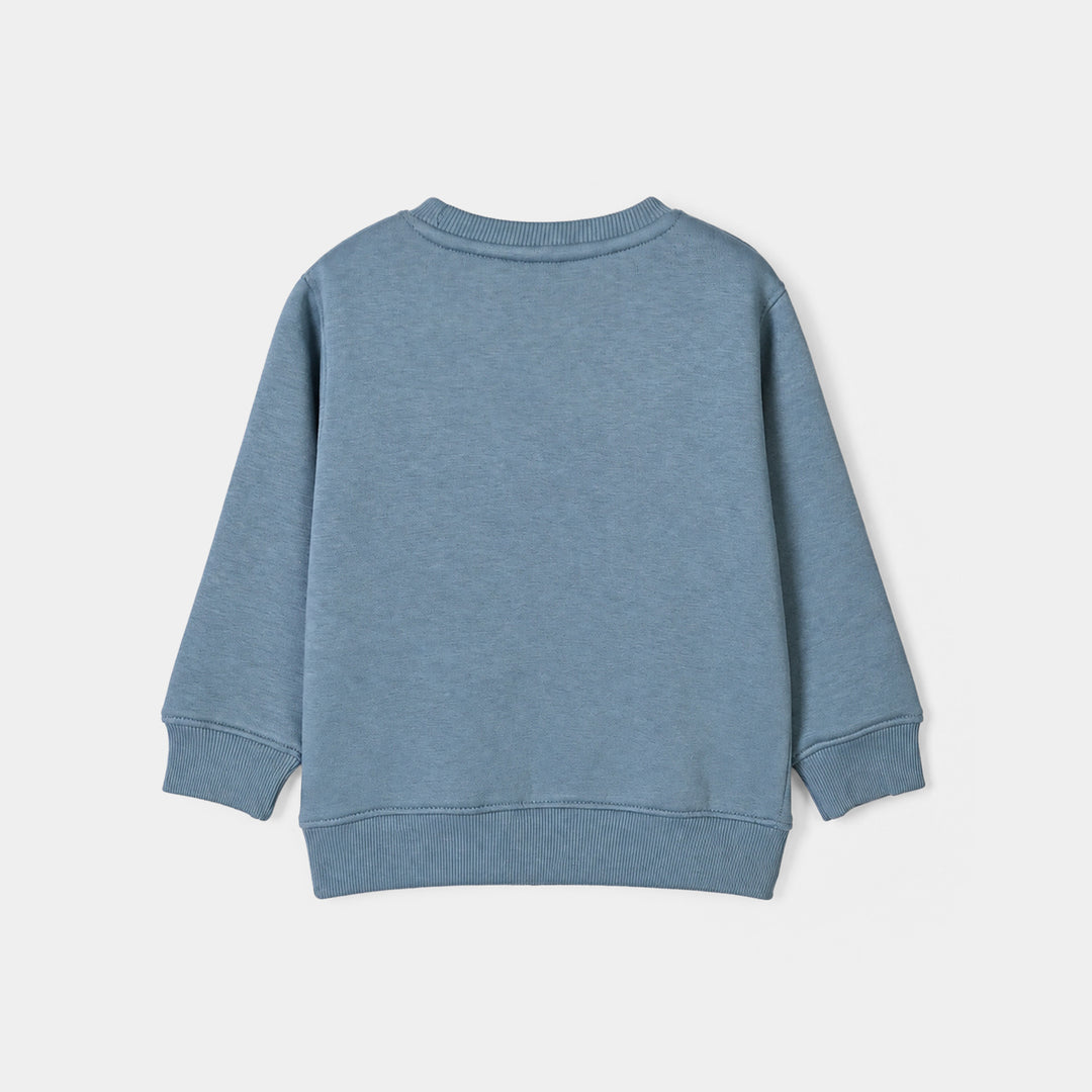 Boys Fleece Sweatshirt Stay Original- Light Blue