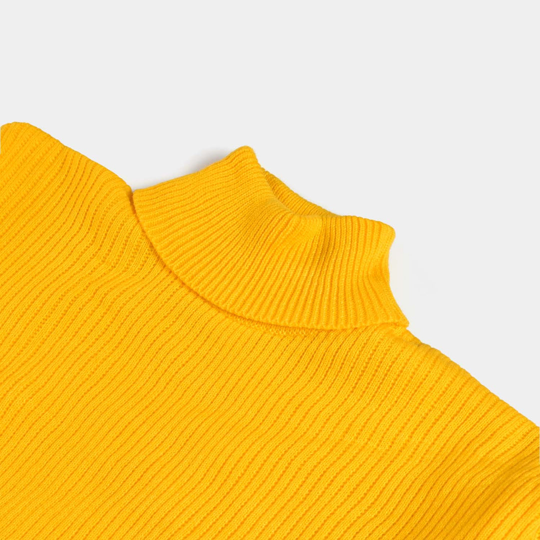 Teens Girls Sweater-Yellow