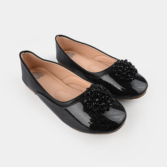 Girls Pumps 11-43-BLACK