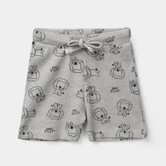 Infant Boys Thermal Shorts (Lion) - Grey