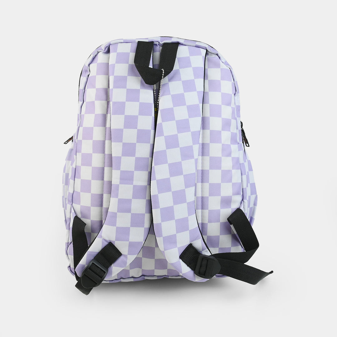 Levup Lavender Checks Backpack