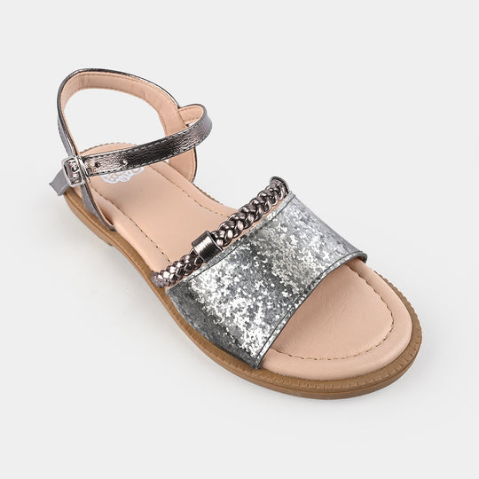 Girls Sandal 456-96-SILVER