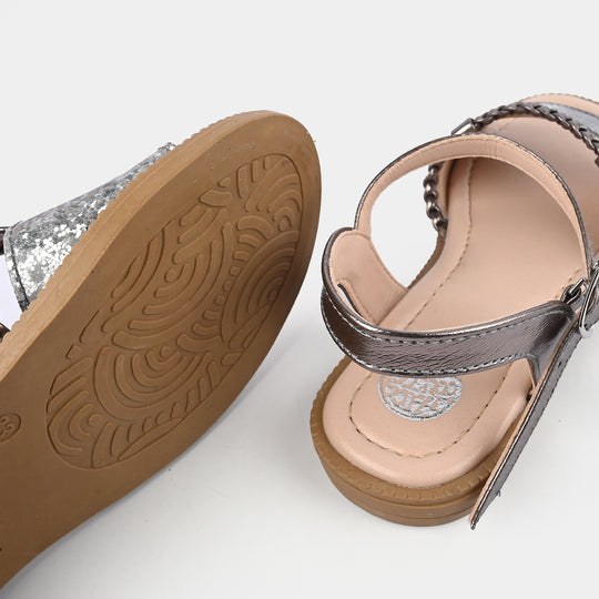 Girls Sandal 456-96-SILVER